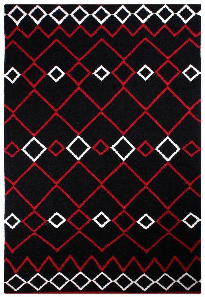 Wool Handwoven Rug Vera Red