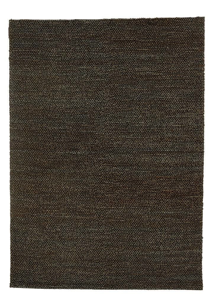 Hemp Hand Woven Rug: Grey Loop