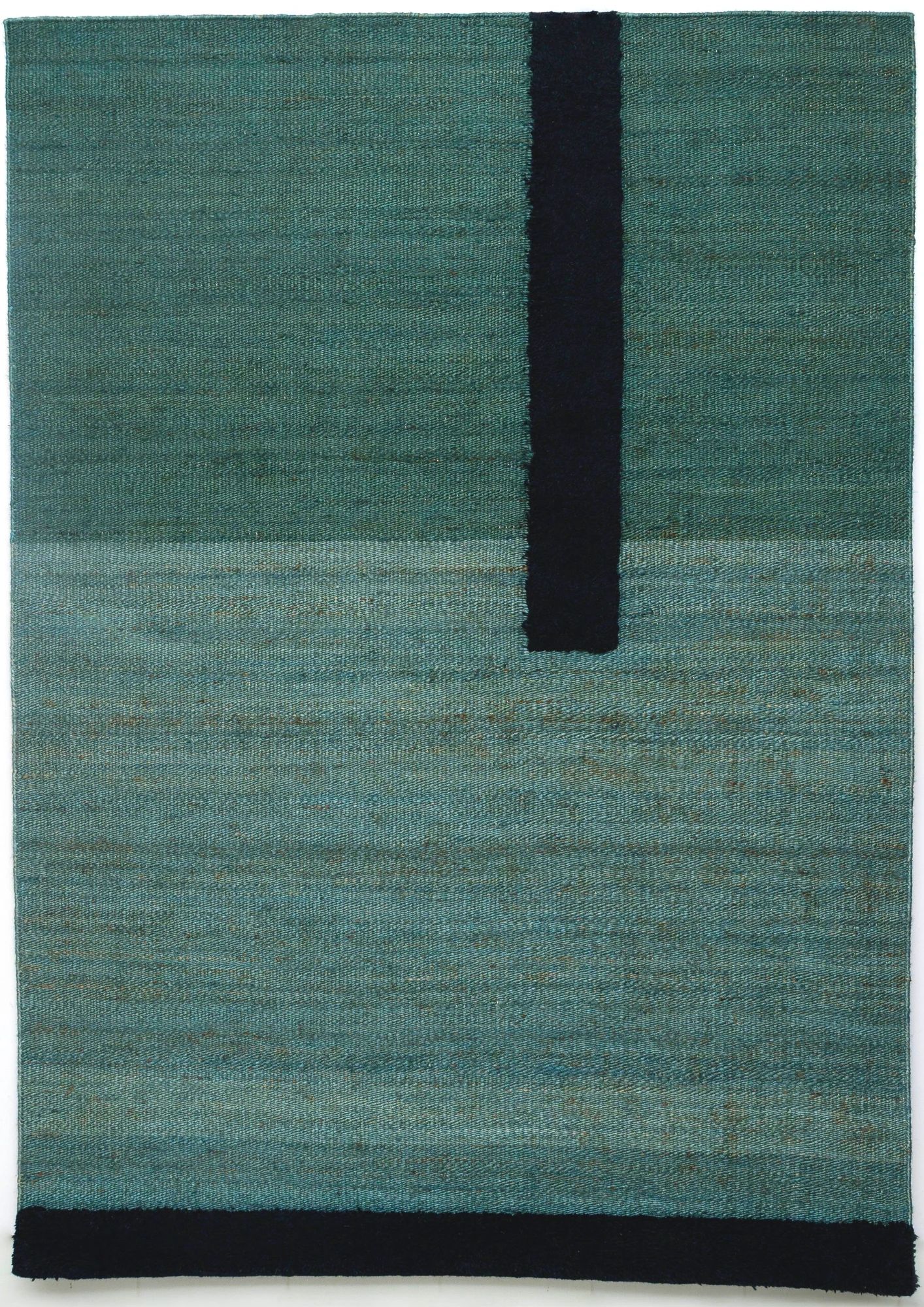 Hemp & Wool Hand knotted Carpet Linear Grey