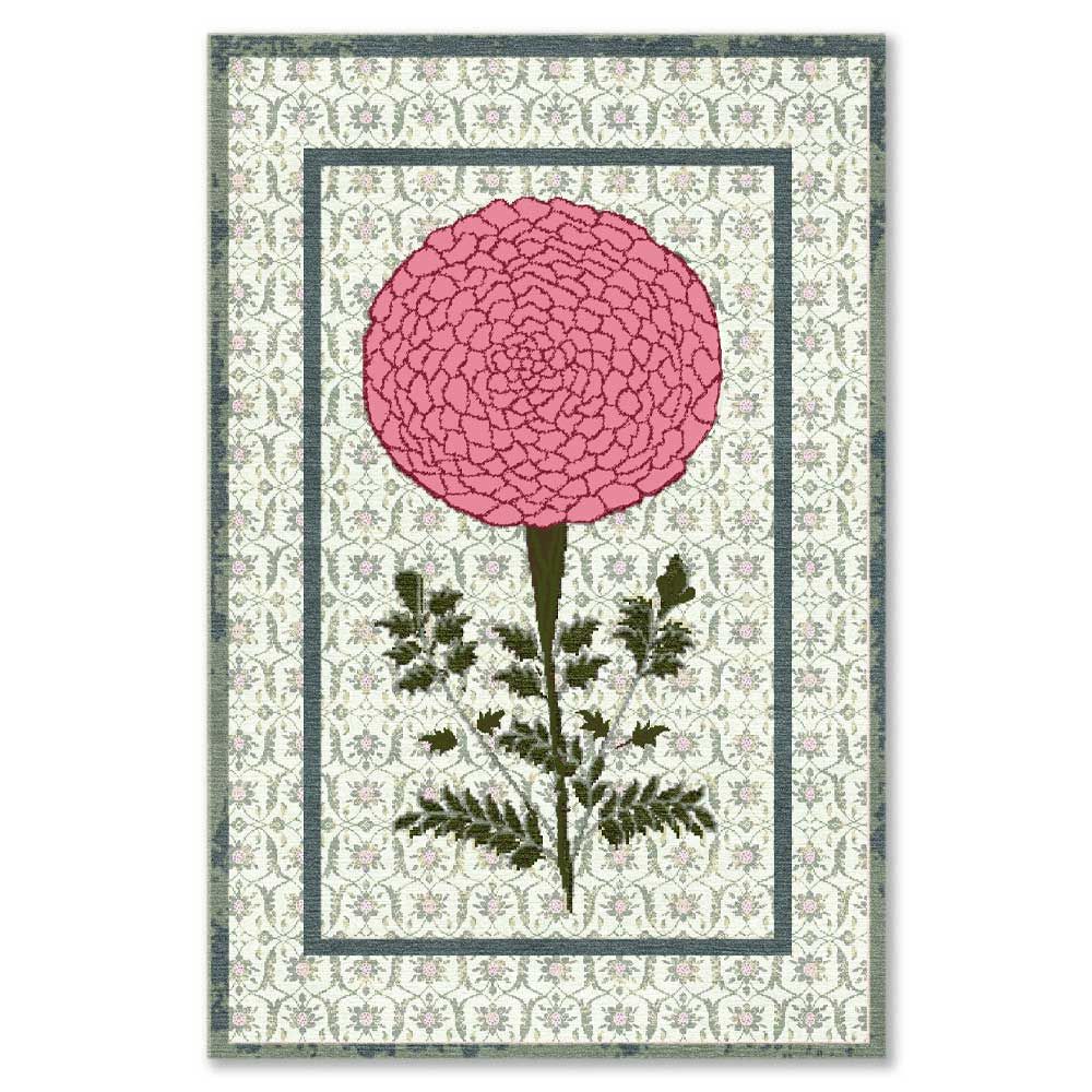 Hibiscus Hand Knotted Woollen And Viscose Rug By Anita Dalmia handmade carpet