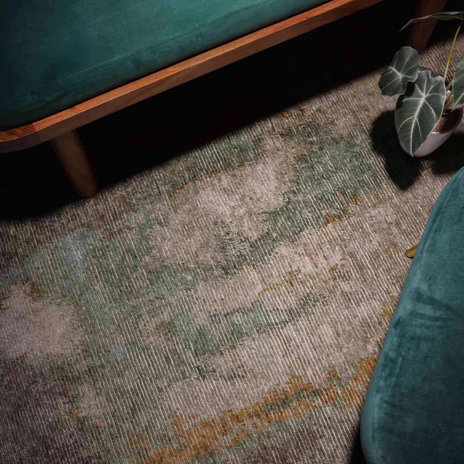 Gush Hand Knotted Viscose And Jute Rug handmade carpet
